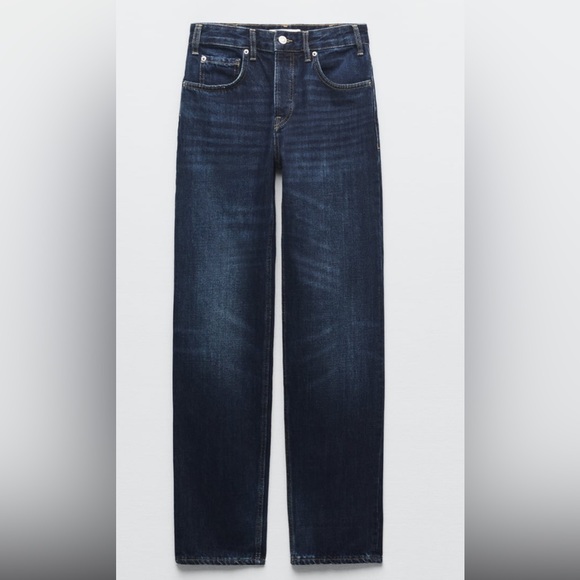 Zara NWT HIGH RISE SLIM JEANS - Picture 2 of 4